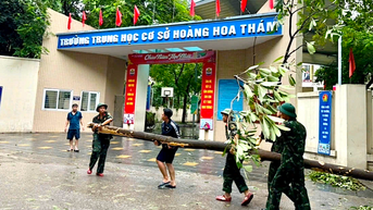 Hà Nội chủ động ứng phó mưa lớn sau bão số 11, đảm bảo an toàn trường học