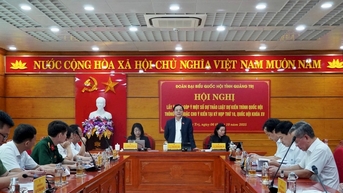 Đoàn ĐBQH tỉnh Quảng Trị lấy ý kiến góp ý các dự thảo luật trình Kỳ họp thứ Mười, Quốc hội Khóa XV