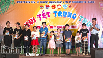 Tặng 200 suất quà Trung thu cho thiếu nhi xã Diên Điền