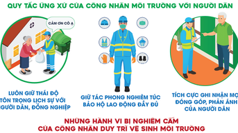Hơn 4.000 công nhân môi trường URENCO Hà Nội được học quy tắc ứng xử