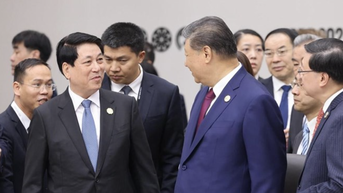 Chủ tịch nước Lương Cường gặp Tổng Bí thư, Chủ tịch nước Trung Quốc Tập Cận Bình