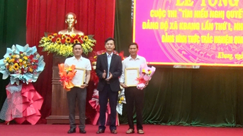 8.922 lượt người thi tìm hiểu Nghị quyết Đại hội đại biểu Đảng bộ xã Kbang lần thứ I