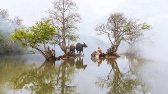 Khoảnh khắc ấn tượng nơi bản làng vùng cao