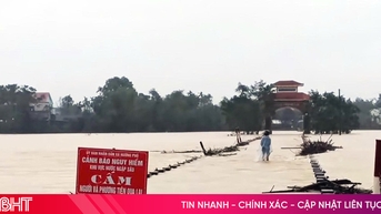 Lũ trên các sông ở Hà Tĩnh đang lên, cảnh báo nguy cơ ngập lụt diện rộng