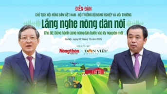 Diễn đàn Chủ tịch Hội Nông dân Việt Nam - Bộ trưởng Bộ NN&MT lắng nghe nông dân nói