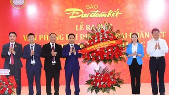 Báo Đại đoàn kết ra mắt Văn phòng đại diện khu vực miền núi phía Bắc tại Tuyên Quang