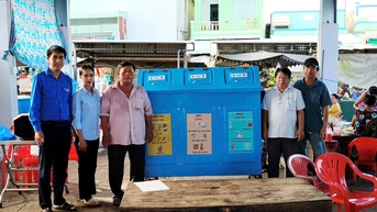 Ra mắt mô hình “Ngôi nhà xanh - Phân loại rác tại nguồn” tại xã An Cư