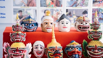 Nghề làm mão, mặt nạ của đồng bào Khmer là di sản văn hóa phi vật thể