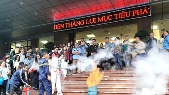 Phường Bạch Mai: 250 đại biểu tập huấn công tác phòng cháy, chữa cháy