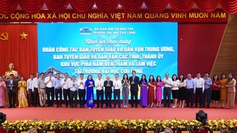 Ban Tuyên giáo và Dân vận Trung ương khảo sát mô hình đổi mới sáng tạo tại Trường ĐH Cửu Long