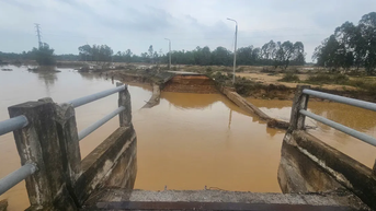 Đà Nẵng: Mố cầu Bà Ngân bị sạt lở, chia cắt giao thông phường Hội An và Nam Phước