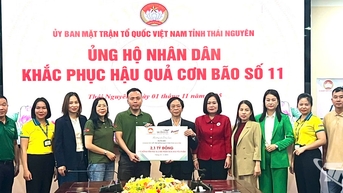 Tập đoàn Wilmar CLV hỗ trợ 2,1 tỷ đồng giúp Thái Nguyên khắc phục hậu quả mưa lũ