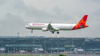 Sun PhuQuoc Airways khai thác chuyến bay thương mại đầu tiên