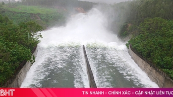 Mưa ngớt, hồ Kẻ Gỗ giảm lưu lượng xả tràn