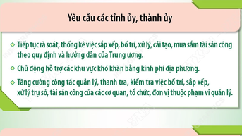 Kết luận 202-KL/TW: Siết quản lý tài sản công, kiện toàn bộ máy từ tỉnh đến xã