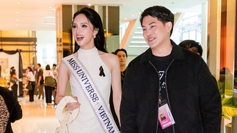 Hoa hậu Hương Giang được săn đón như ngôi sao ở Miss Universe 2025