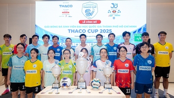 12 đội bóng tranh tài tại THACO CUP 2025: Sân chơi lớn của sinh viên TP.HCM