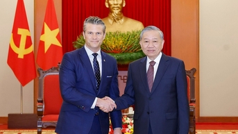 Tổng Bí thư Tô Lâm tiếp Bộ trưởng Bộ Chiến tranh Hoa Kỳ Pete Hegseth