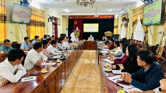 Sở Tư pháp làm việc với các xã, phường được phân công phụ trách