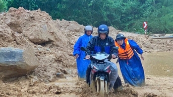 Xã Trà Tân nguy cơ tái sạt lở trên các tuyến giao thông