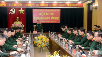 Tổng cục Chính trị tổ chức Hội nghị giao ban tháng 10-2025 theo hình thức không giấy