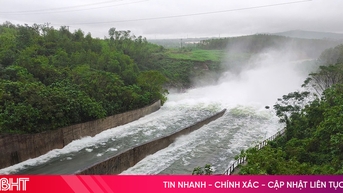 Hồ Kẻ Gỗ giảm lưu lượng xả tràn xuống 200 m3/giây