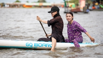 "Đặc sản" tắm đồng mùa nước nổi của người miền Tây