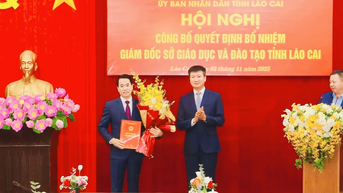 Ông Luyện Hữu Chung được bổ nhiệm làm Giám đốc Sở GD&ĐT tỉnh Lào Cai