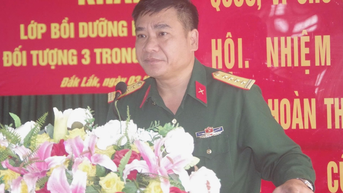 Bộ CHQS tỉnh Đắk Lắk bồi dưỡng kiến thức dân tộc cho cán bộ năm 2025