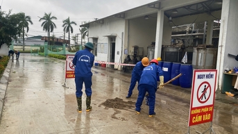 Sở Công Thương Ninh Bình giám sát diễn tập ứng phó sự cố hóa chất tại Công ty TNHH MTV Môi trường và Đô thị Hà Nam