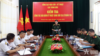 Kiểm tra công tác bảo đảm kỹ thuật xăng dầu tại một số đơn vị khối quân chủng