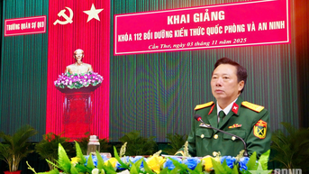 Quân khu 9: Khai giảng lớp bồi dưỡng kiến thức quốc phòng và an ninh khóa 112