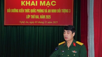 Bồi dưỡng kiến thức quốc phòng và an ninh đối tượng 3 năm 2025