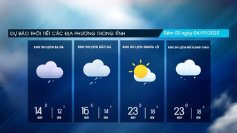 Đêm có mưa nhỏ vài nơi, vùng núi trời rét đậm