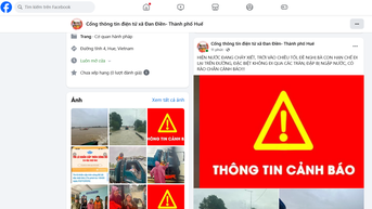 Hiệu quả từ các trang facebook xã, phường trong phòng chống thiên tai