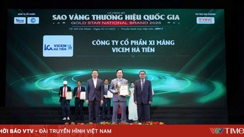 Vicem Hà Tiên đạt Sao vàng thương hiệu quốc gia 2025