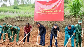 Xã Đồng Văn khởi công xây dựng nhà ở cho hộ nghèo bị ảnh hưởng thiên tai