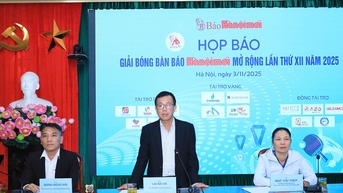 400 tay vợt dự giải bóng bàn Báo Hànộimới mở rộng 2025