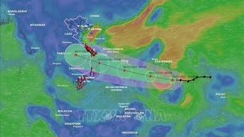 ឥទ្ធិពលនៃព្យុះ KALMAEGI៖ ខ្យល់បក់ខ្លាំង និងរលកធំៗនៅសមុទ្រខាងកើតភាគកណ្តាល