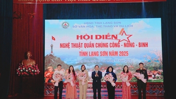 Hơn 200 nghệ sĩ, diễn viên tham gia Hội diễn nghệ thuật quần chúng Công - Nông - Binh tỉnh Lạng Sơn năm 2025