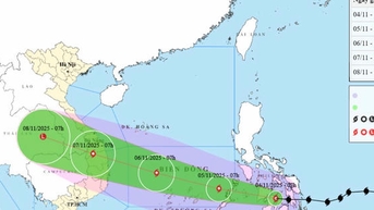 Mưa rào tại Trung Bộ và Nam Bộ, bão giật cấp 16 sắp vào Biển Đông
