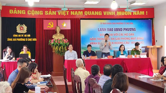 Phường Ô Chợ Dừa quyết liệt tháo gỡ vướng mắc trong giải phóng mặt bằng Dự án đường Vành đai 1