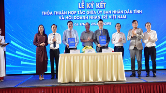 Cà Mau ký kết Thỏa thuận hợp tác với Hội Doanh nhân trẻ Việt Nam – Thúc đẩy liên kết, đồng hành phát triển