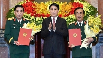 Hai Thứ trưởng Bộ Quốc phòng được thăng quân hàm Thượng tướng