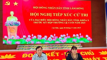 Đại biểu HĐND tỉnh tiếp xúc cử tri xã Cát Tiên