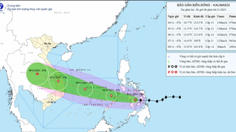 Bão Kalmaegi tăng 6 cấp, dự báo vào Biển Đông đêm nay