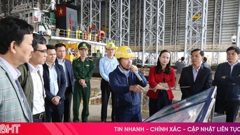 Đoàn công tác Ban Tuyên giáo và Dân vận Trung ương khảo sát tại KKT Vũng Áng