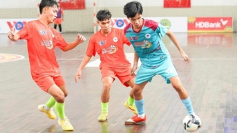Sôi động Giải Futsal sinh viên TP.HCM 2025