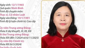Bí thư Đảng ủy Mặt trận Tổ quốc, các đoàn thể TW Bùi Thị Minh Hoài