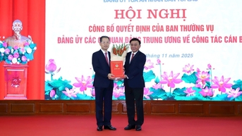 Phó Tổng Thanh tra Chính phủ giữ chức Bí thư Đảng ủy TAND Tối cao